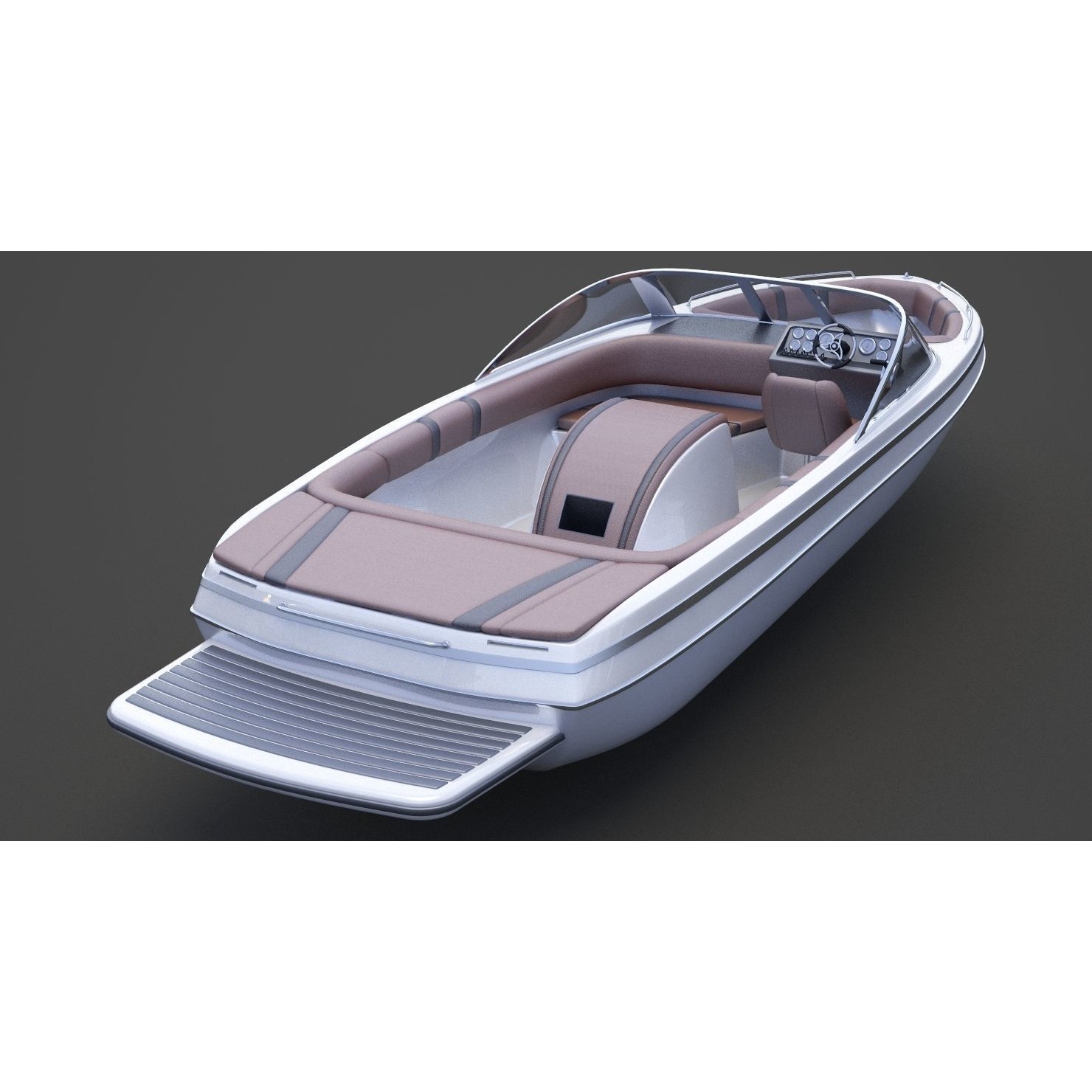 Motor Boat 06 - Game-Ready 3D Model - View 13
