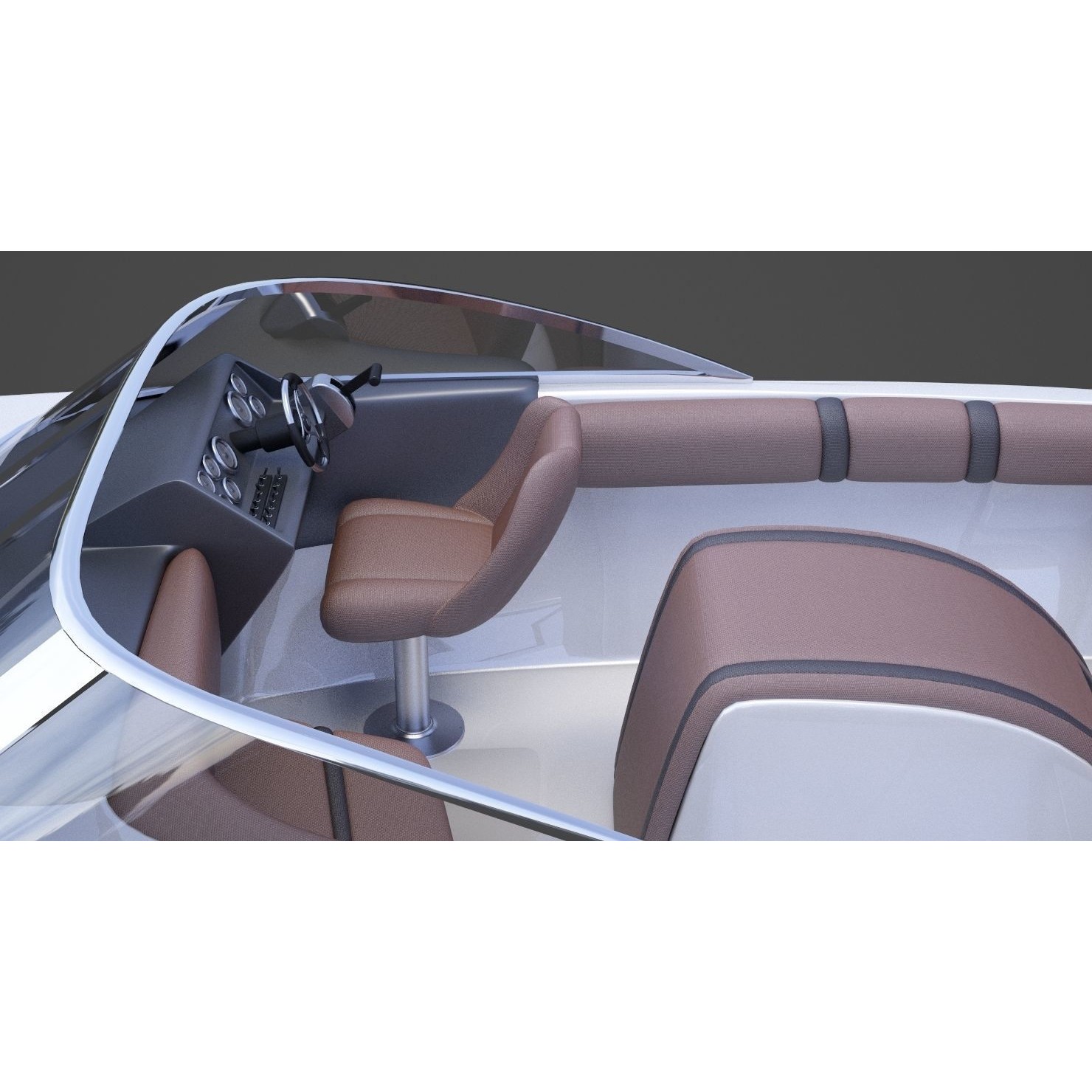 Motor Boat 06 - Game-Ready 3D Model - View 17