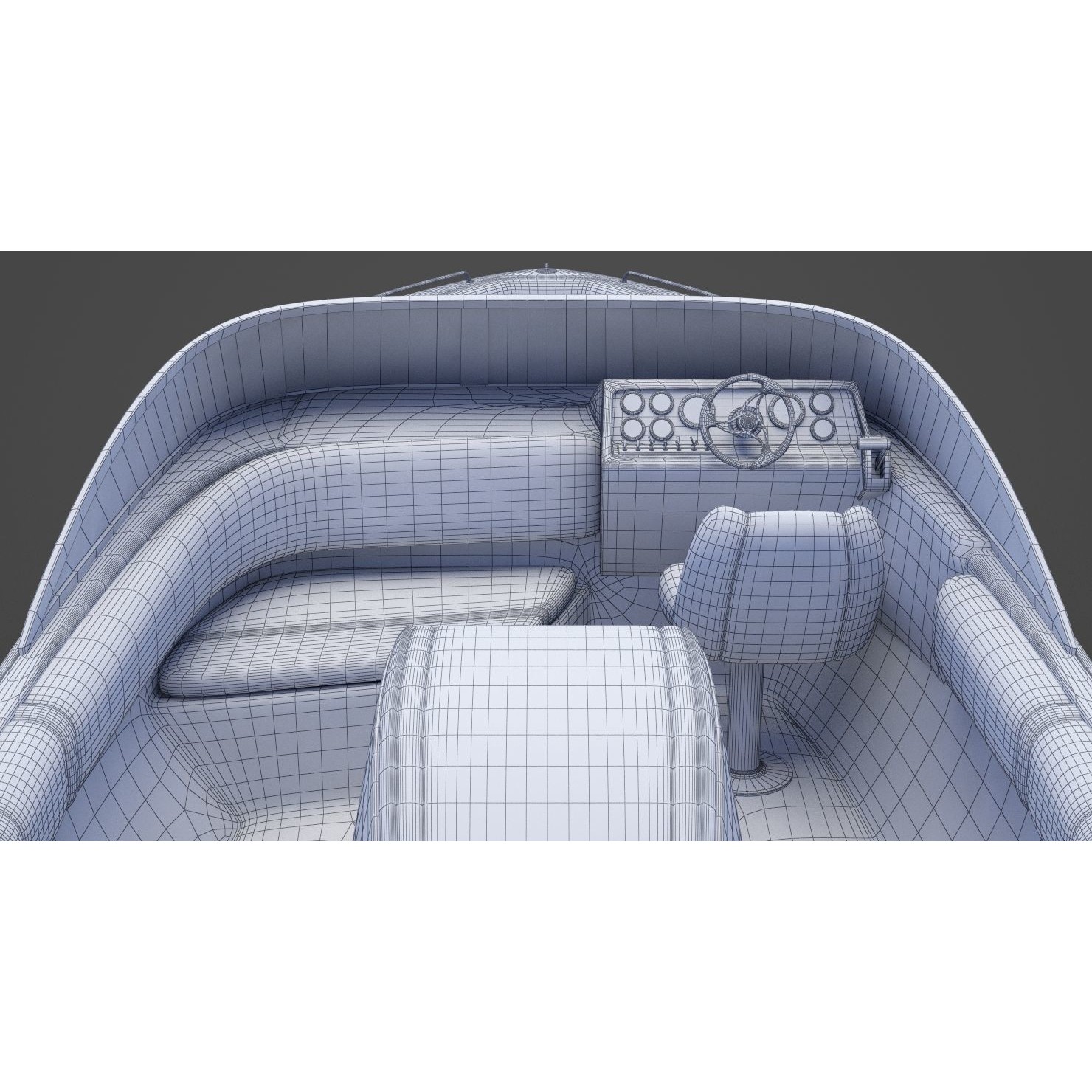 Motor Boat 06 - Game-Ready 3D Model - View 22