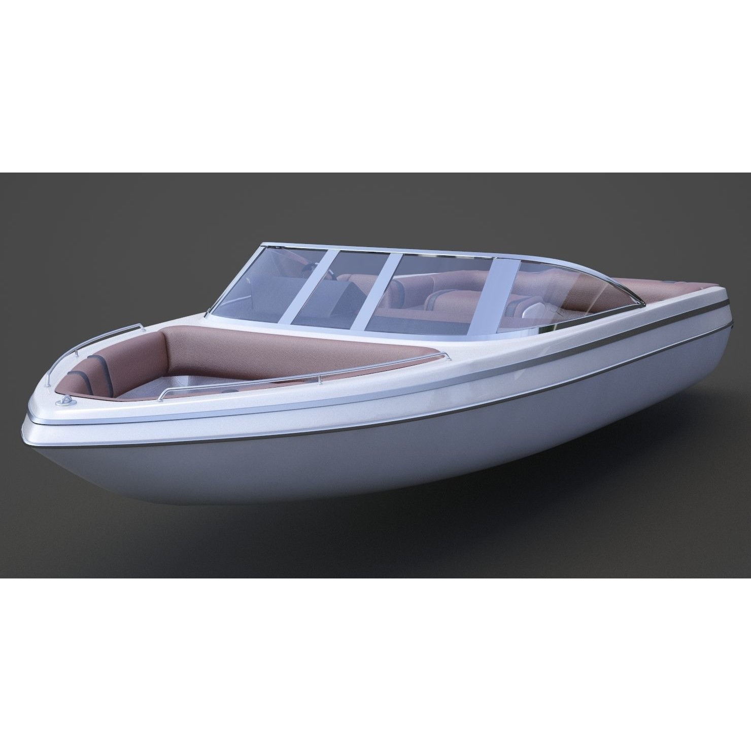 Motor Boat 06 - Game-Ready 3D Model - View 3