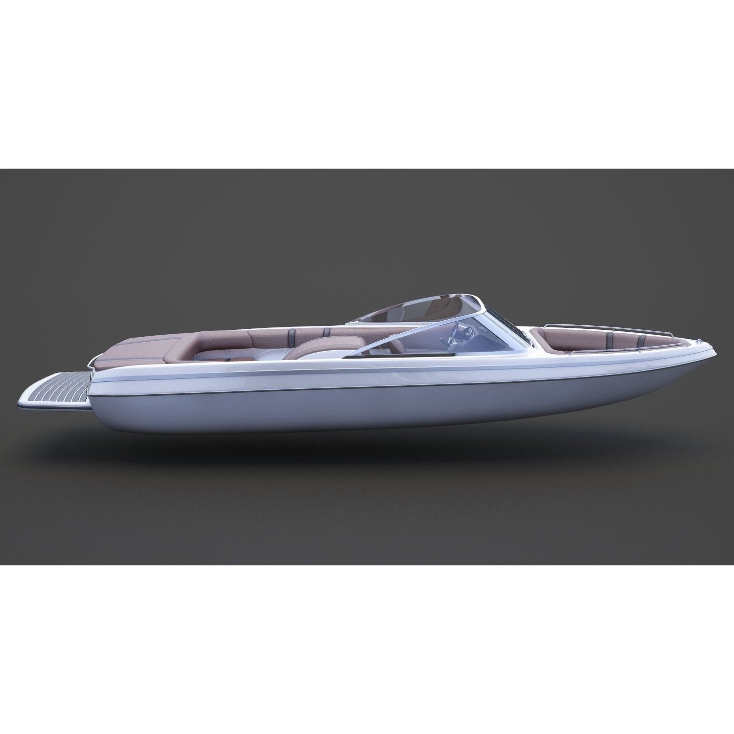 Motor Boat 06 - Game-Ready 3D Model - View 6