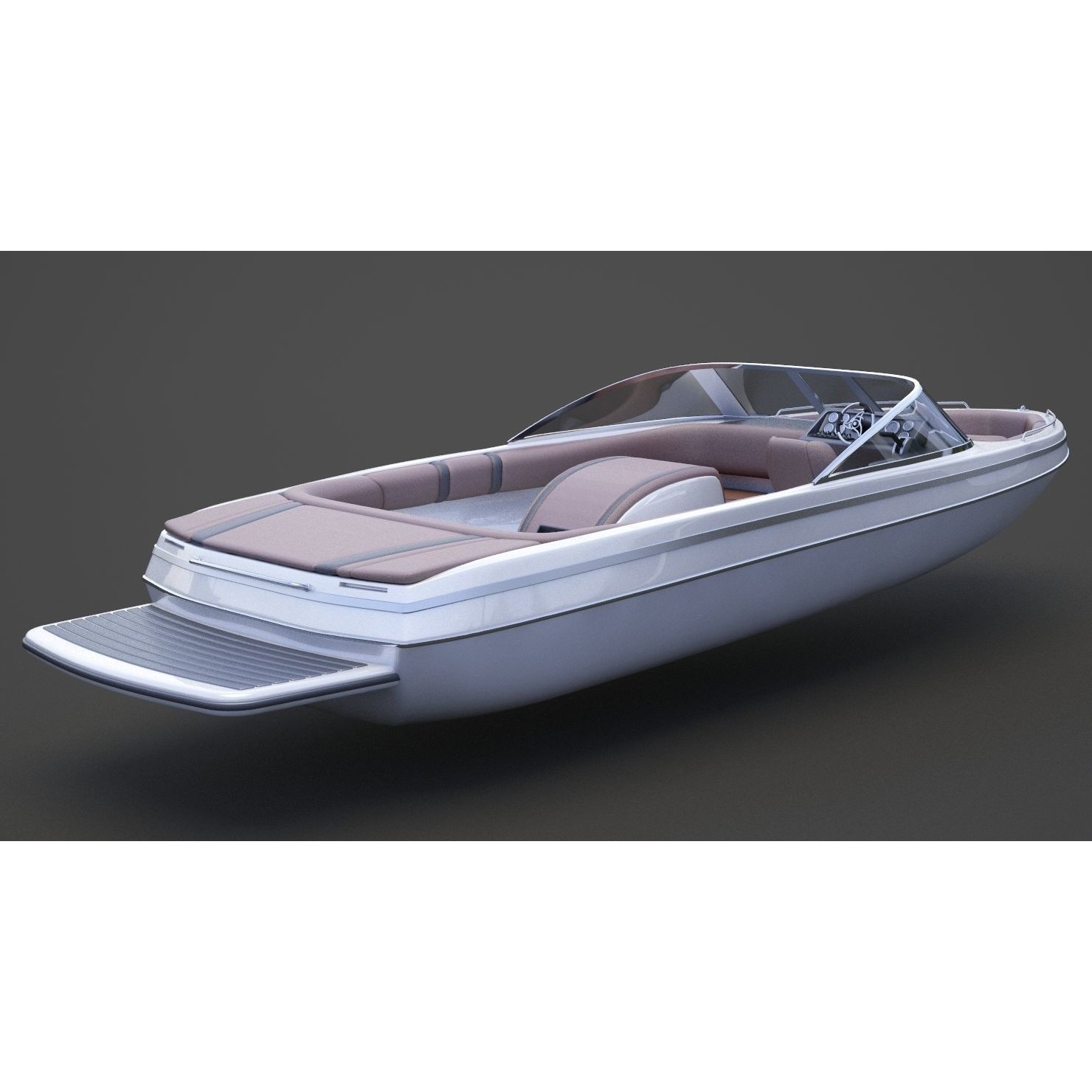 Motor Boat 06 - Game-Ready 3D Model - View 7