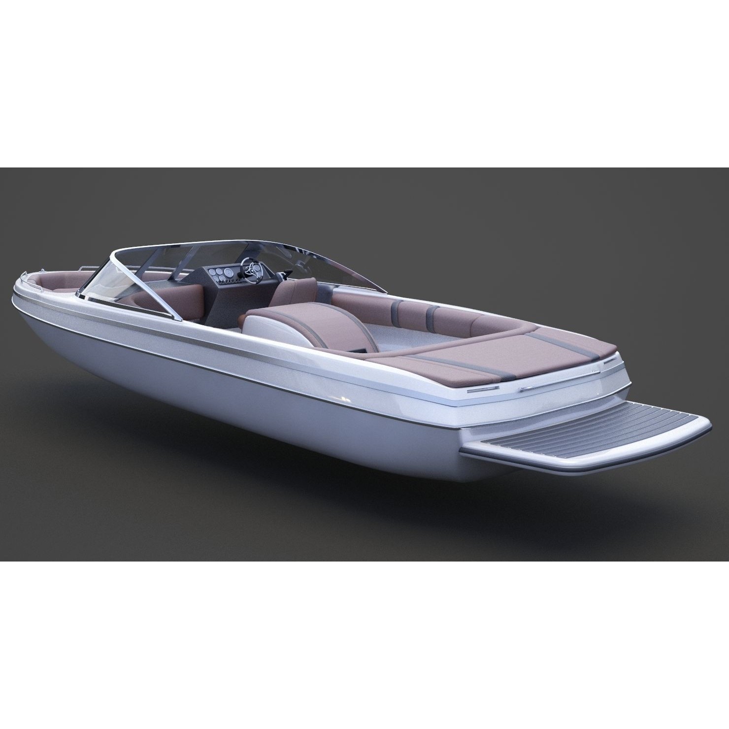 Motor Boat 06 - Game-Ready 3D Model - View 9