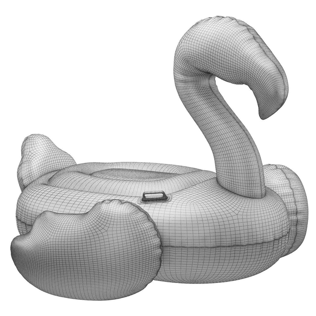 Pink Intex Mega Flamingo 3D Model – High Poly PBR Asset, OBJ/3dsMax - View 6