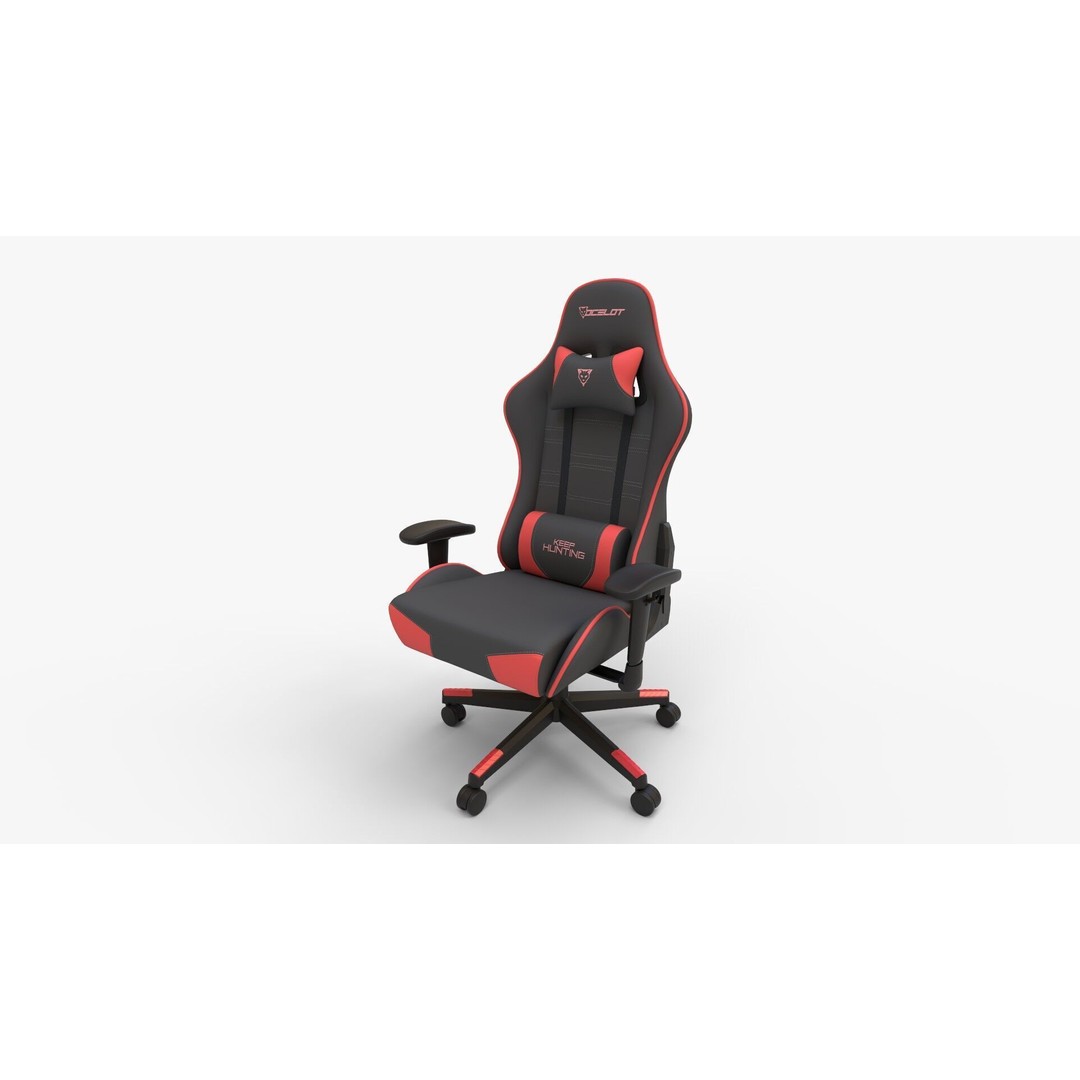 Ocelot Gaming Chair 3D Model – High Poly PBR Asset, FBX, Blender - View 11
