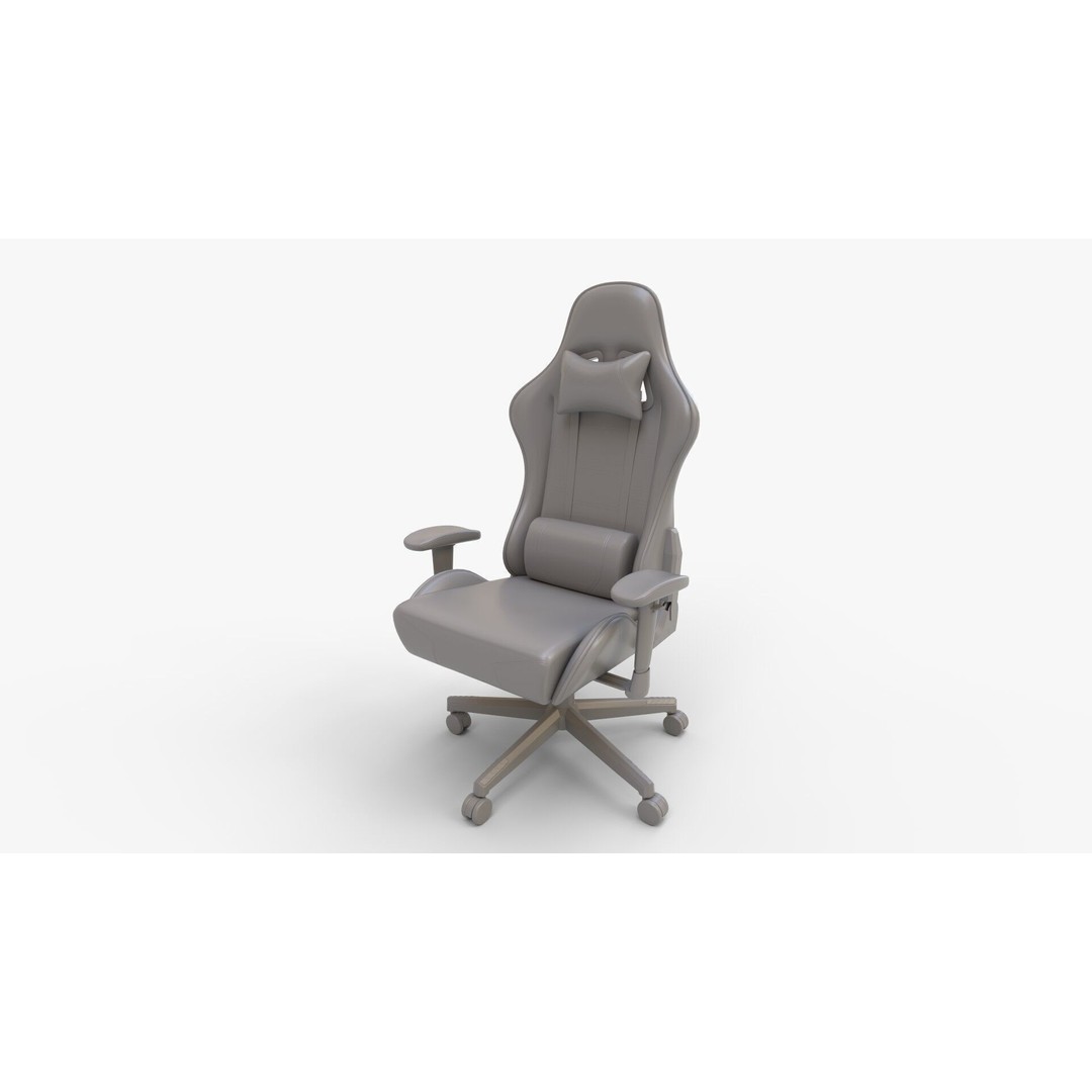 Ocelot Gaming Chair 3D Model – High Poly PBR Asset, FBX, Blender - View 12