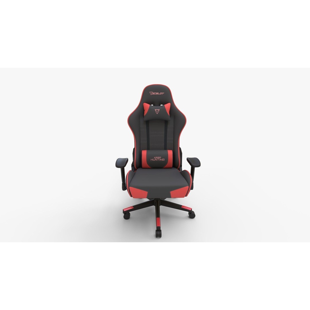 Ocelot Gaming Chair 3D Model – High Poly PBR Asset, FBX, Blender - View 9