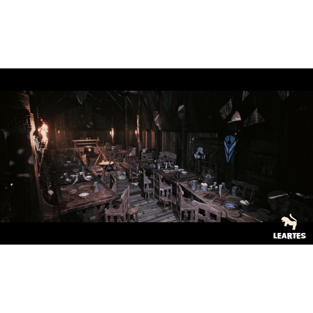 Viking Village 3D Model – Modular Low Poly Environment, FBX/UE - View 10