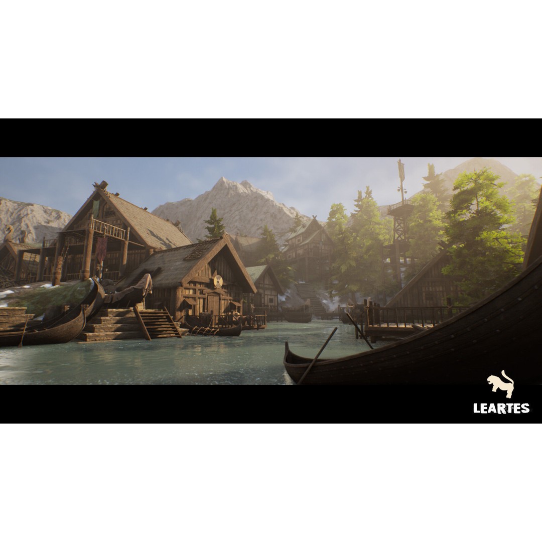 Viking Village 3D Model – Modular Low Poly Environment, FBX/UE - View 23
