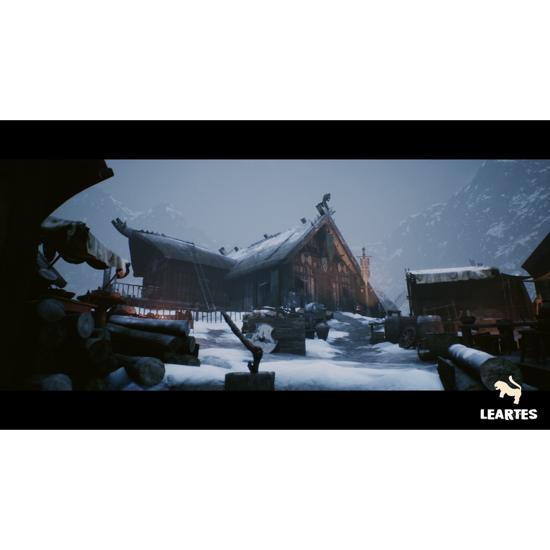 Viking Village 3D Model – Modular Low Poly Environment, FBX/UE - View 5
