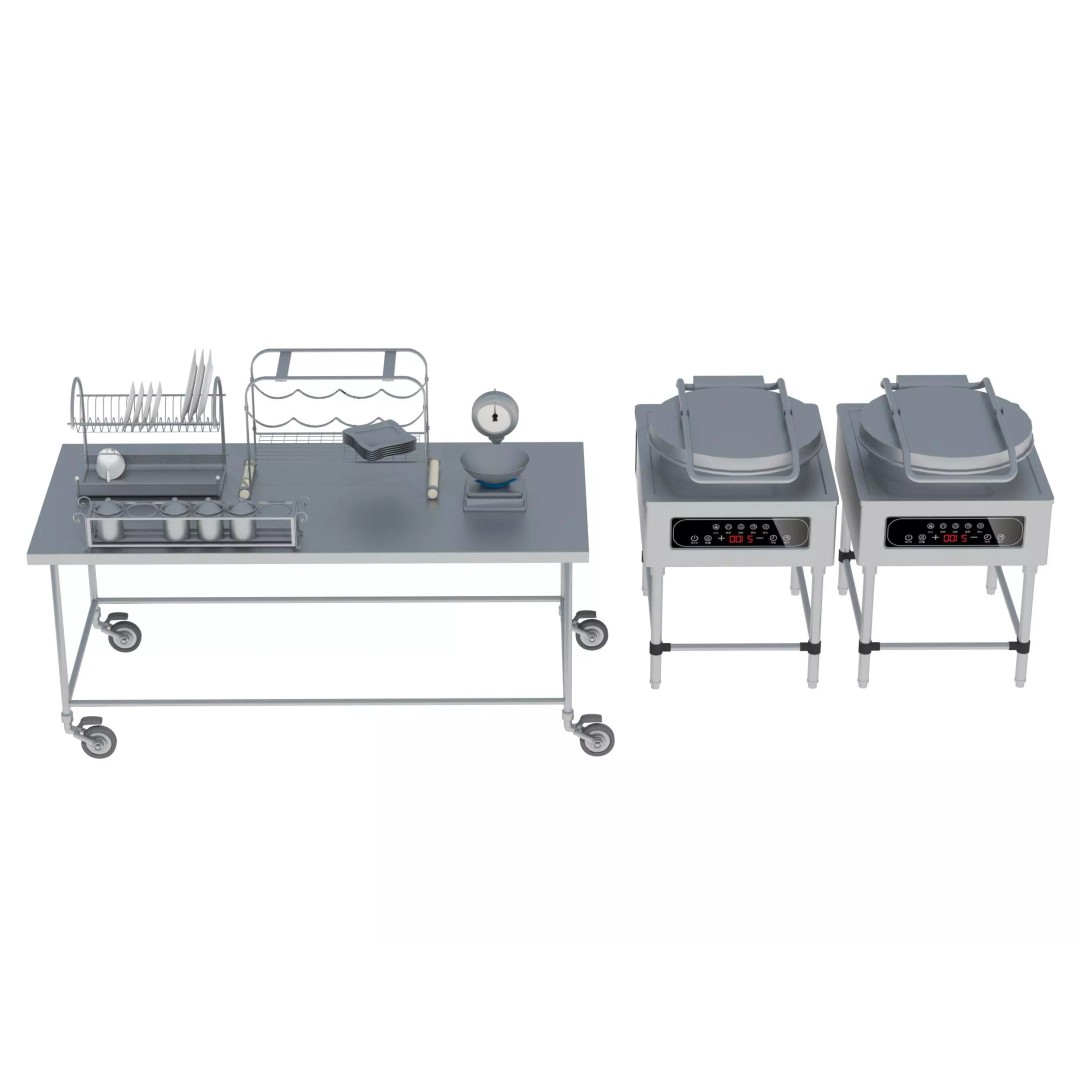Commercial Kitchen Equipment 3D Model – Realistic Interior Asset, FBX, OBJ - View 15