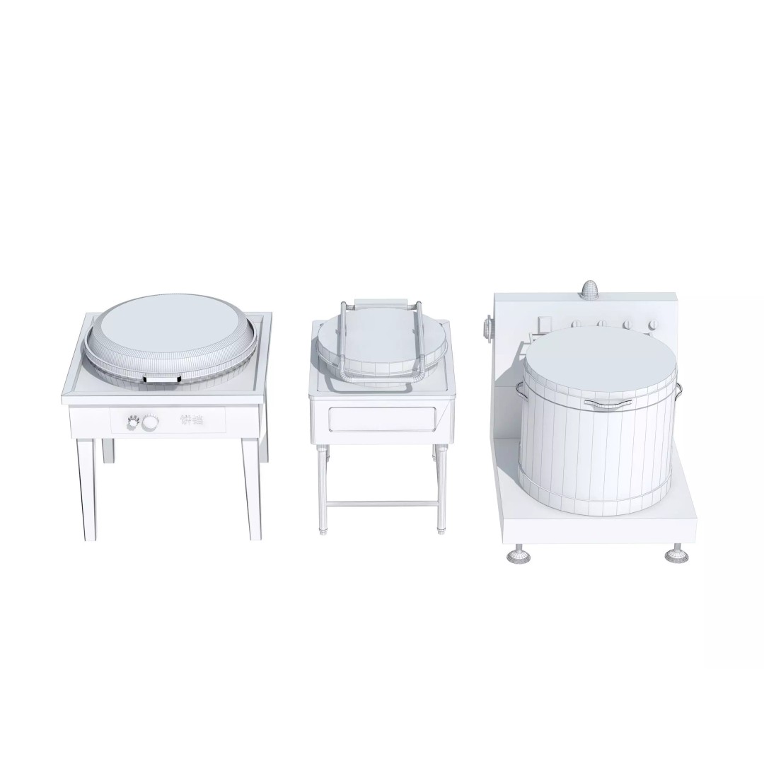 Commercial Kitchen Equipment 3D Model – Realistic Interior Asset, FBX, OBJ - View 20