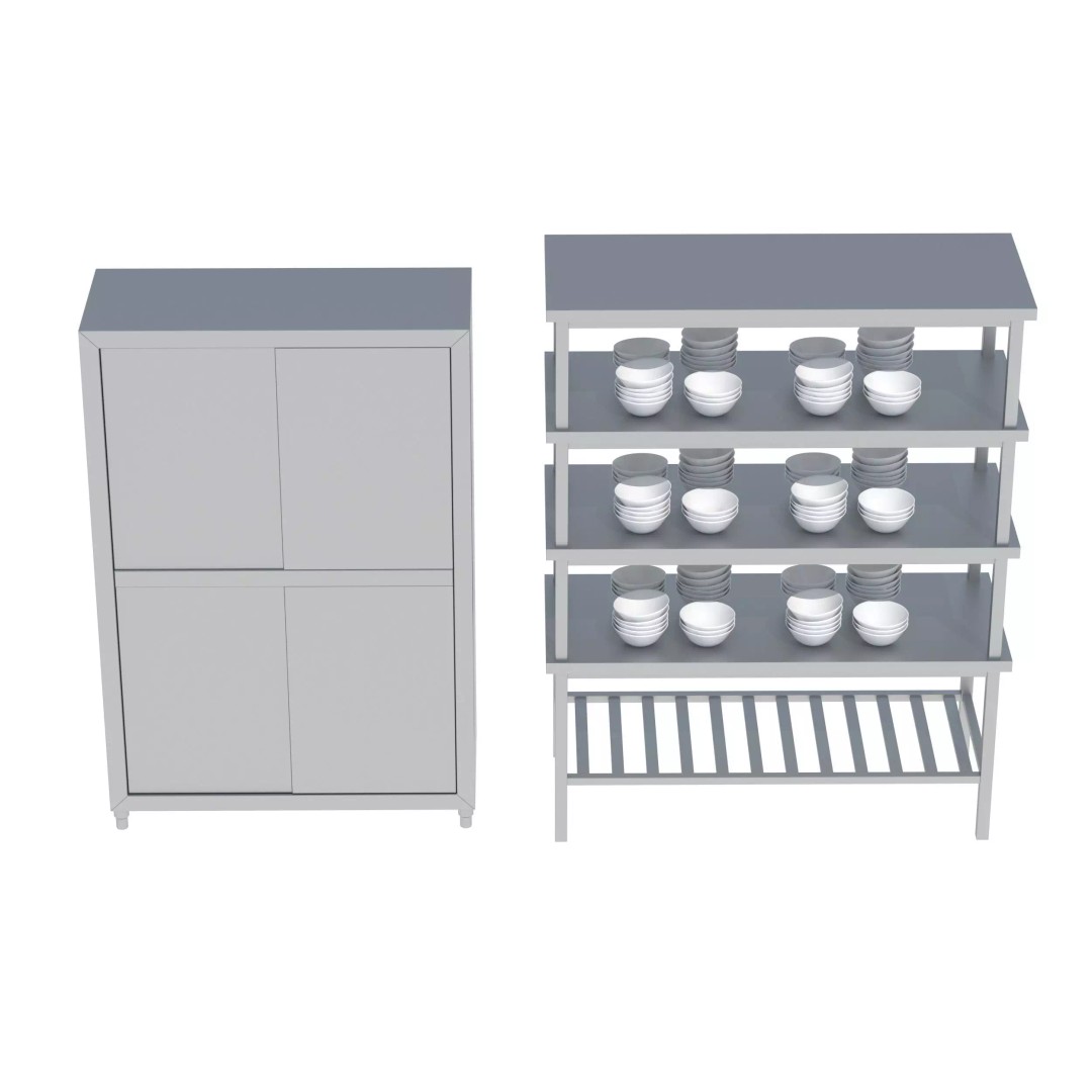 Commercial Kitchen Equipment 3D Model – Realistic Interior Asset, FBX, OBJ - View 21