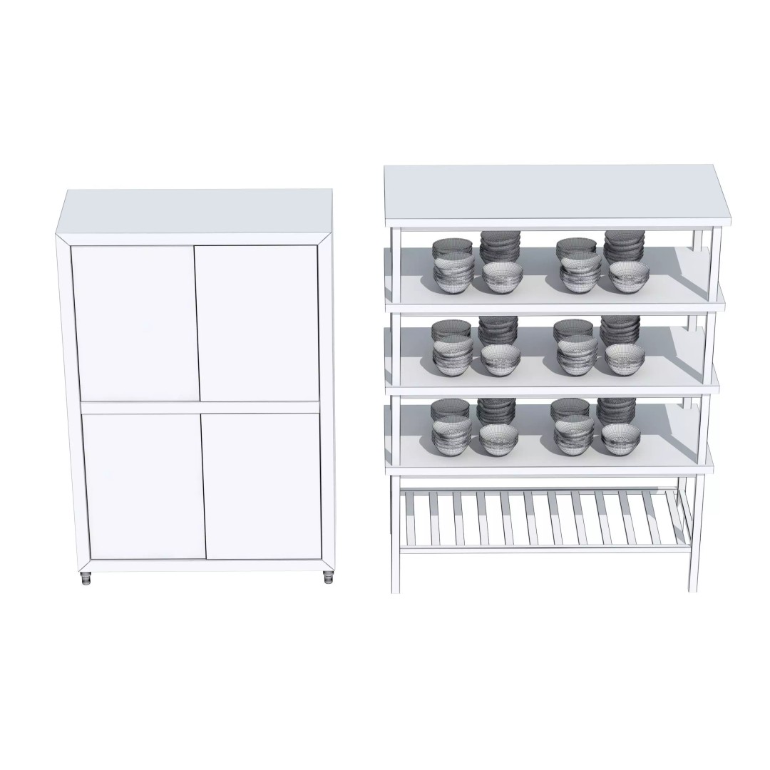 Commercial Kitchen Equipment 3D Model – Realistic Interior Asset, FBX, OBJ - View 22