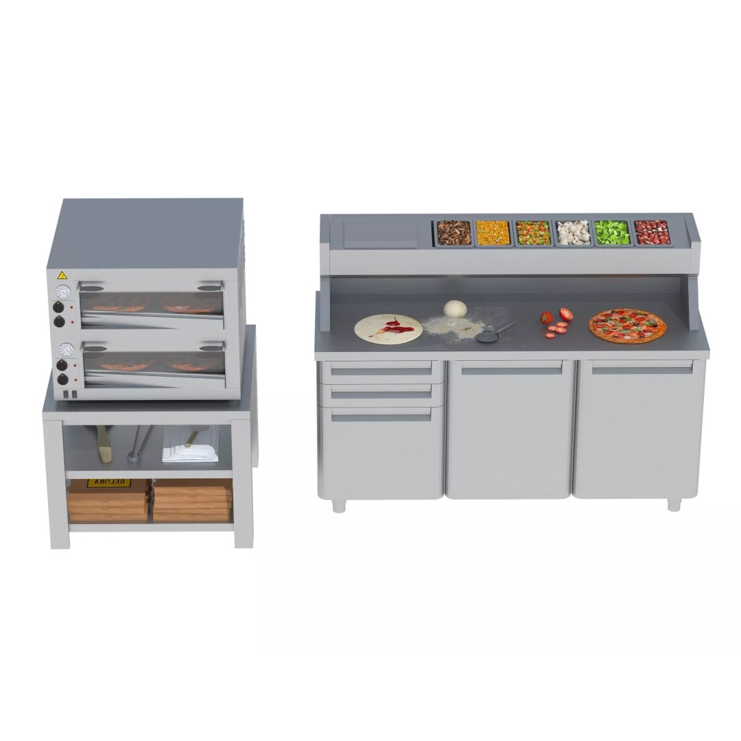Commercial Kitchen Equipment 3D Model – Realistic Interior Asset, FBX, OBJ - View 25