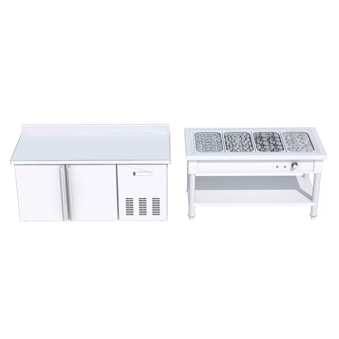 Commercial Kitchen Equipment 3D Model – Realistic Interior Asset, FBX, OBJ - View 28