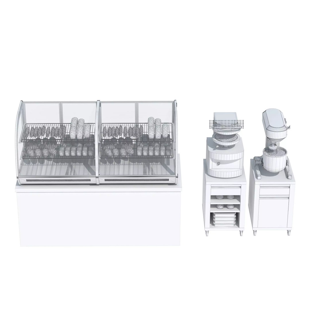 Commercial Kitchen Equipment 3D Model – Realistic Interior Asset, FBX, OBJ - View 30