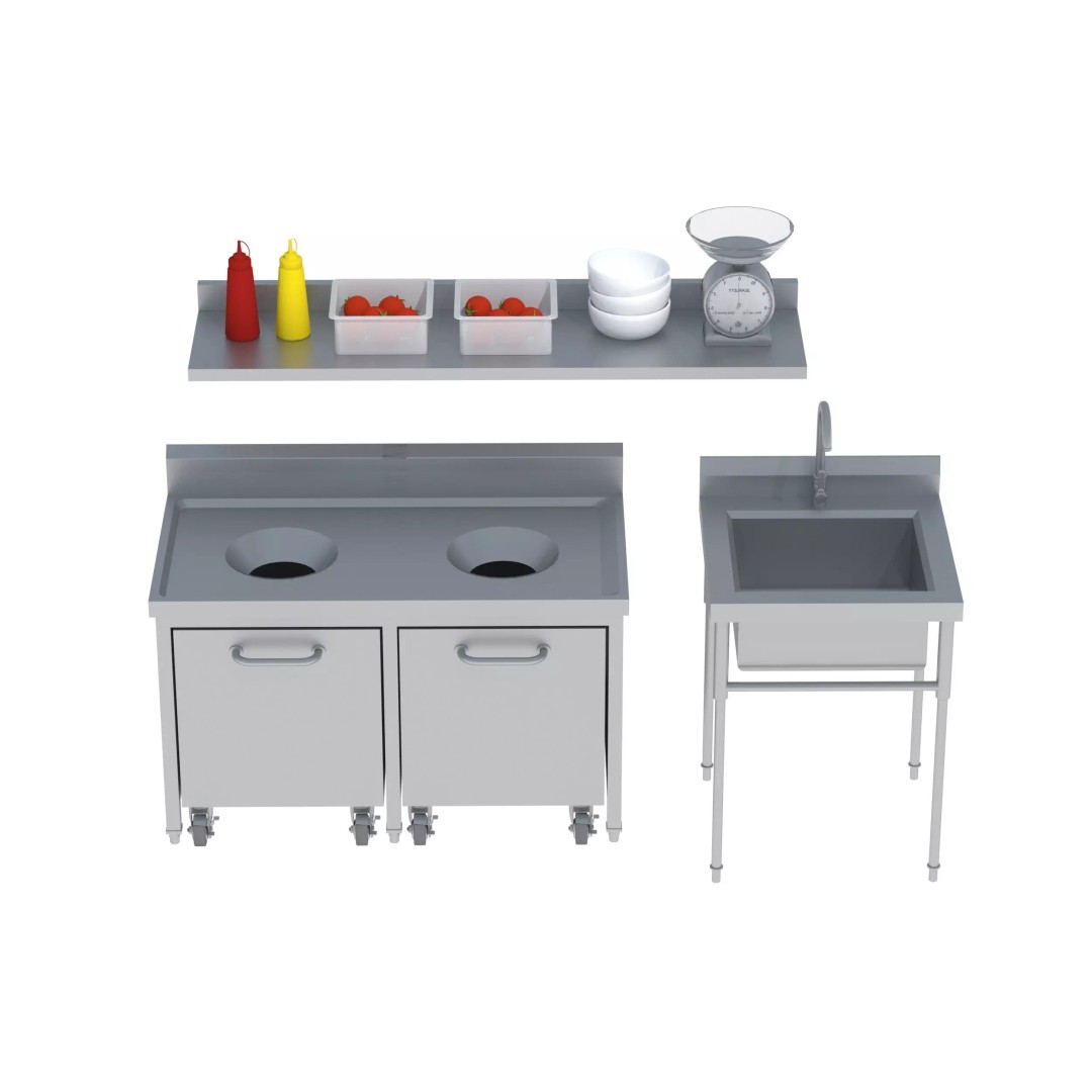 Commercial Kitchen Equipment 3D Model – Realistic Interior Asset, FBX, OBJ - View 35
