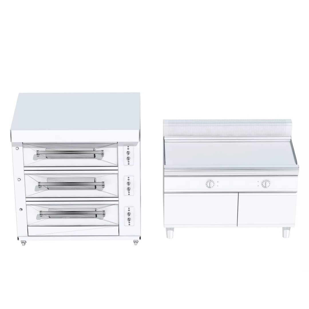 Commercial Kitchen Equipment 3D Model – Realistic Interior Asset, FBX, OBJ - View 40