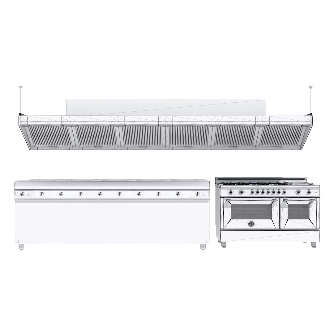 Commercial Kitchen Equipment 3D Model – Realistic Interior Asset, FBX, OBJ - View 6
