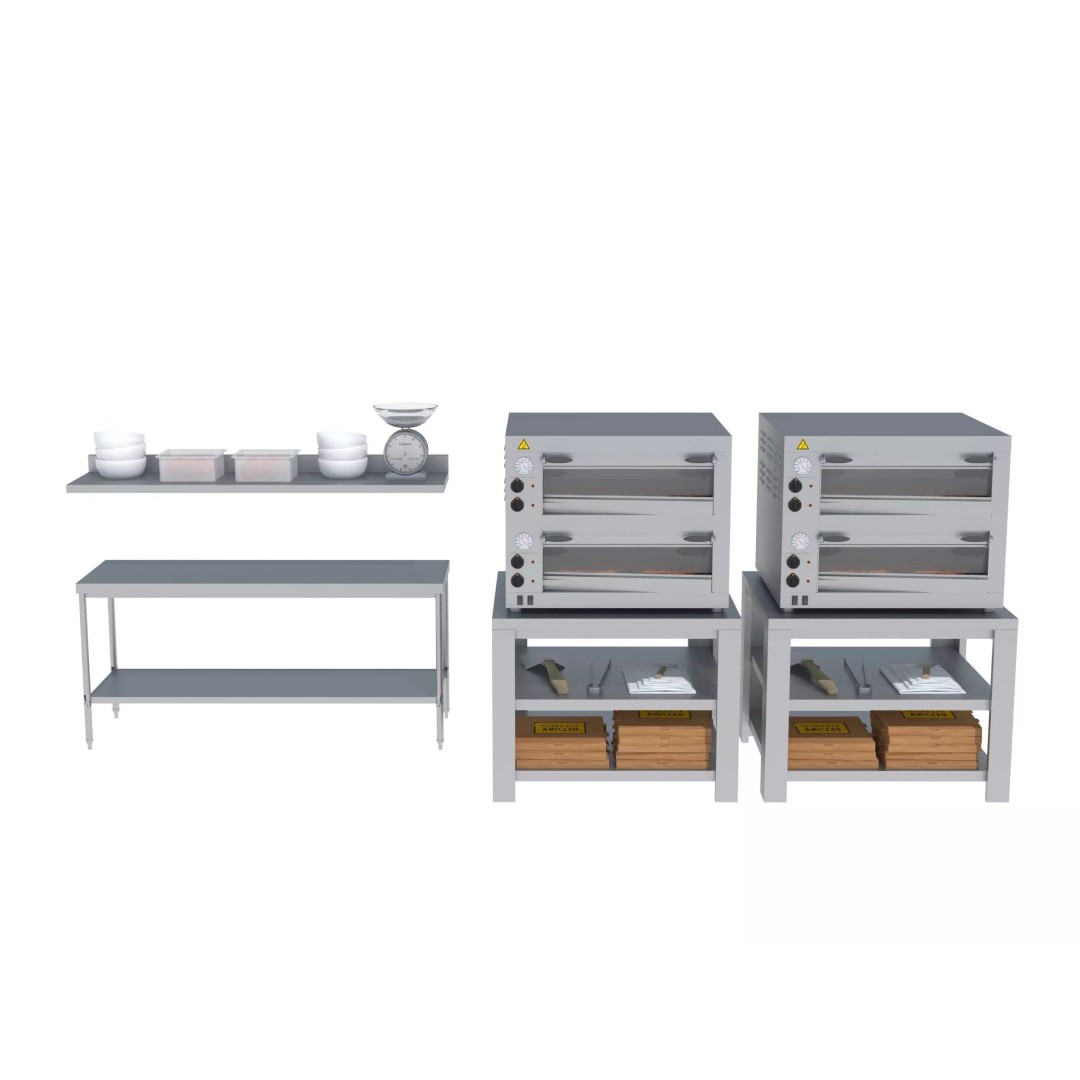 Commercial Kitchen Equipment 3D Model – Realistic Interior Asset, FBX, OBJ - View 7