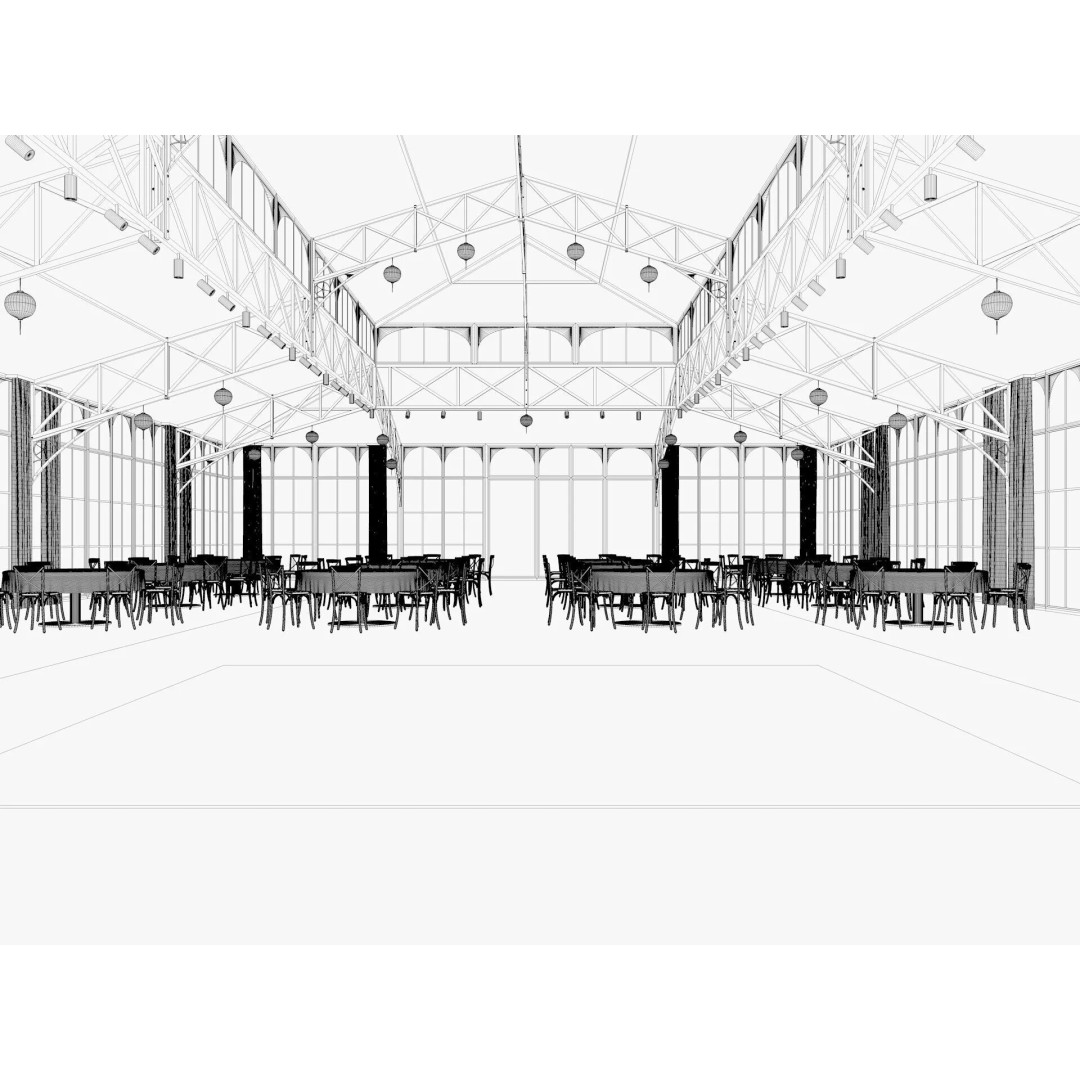 Event Exhibition Tent 3D Model – High Poly PBR Asset, FBX, Blender - View 15