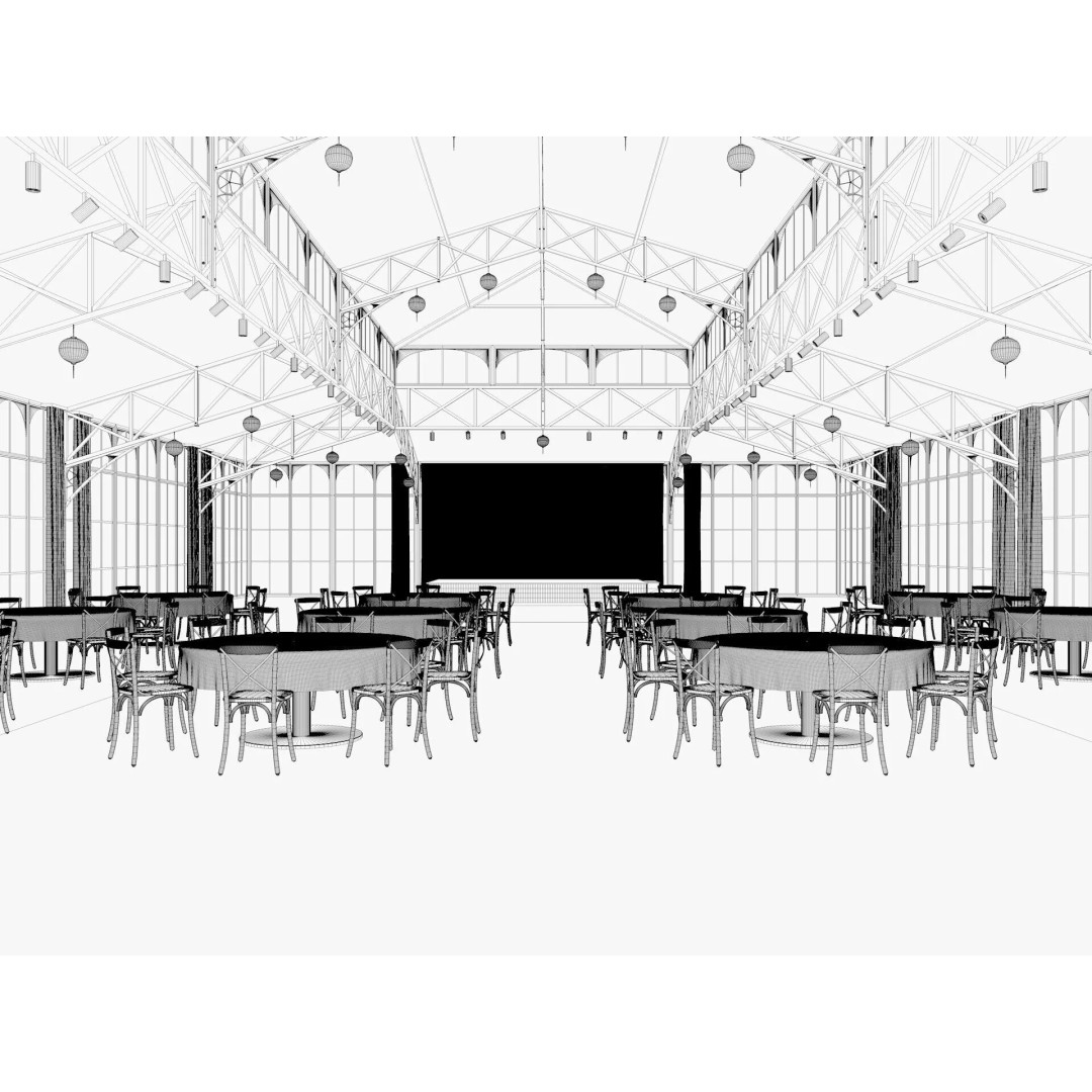 Event Exhibition Tent 3D Model – High Poly PBR Asset, FBX, Blender - View 19