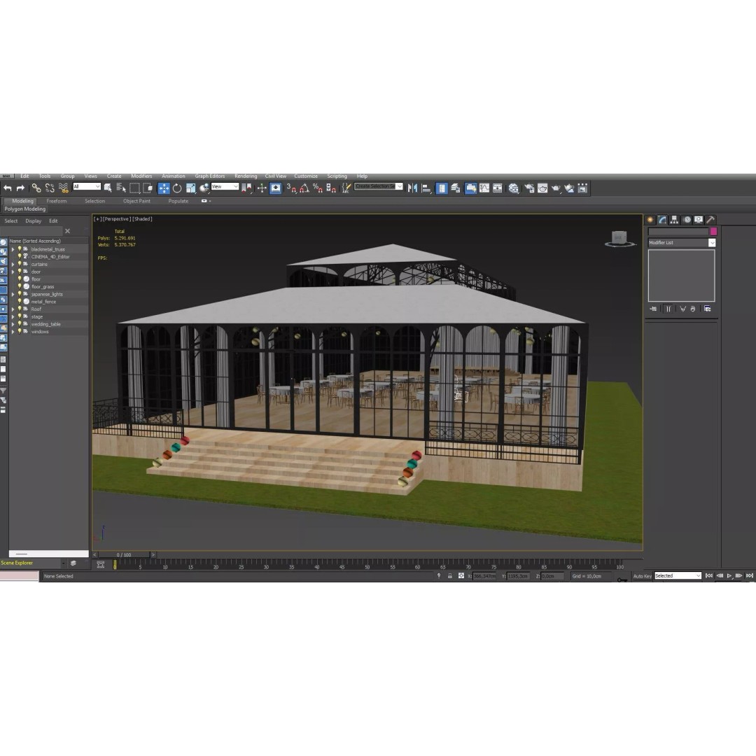 Event Exhibition Tent 3D Model – High Poly PBR Asset, FBX, Blender - View 22