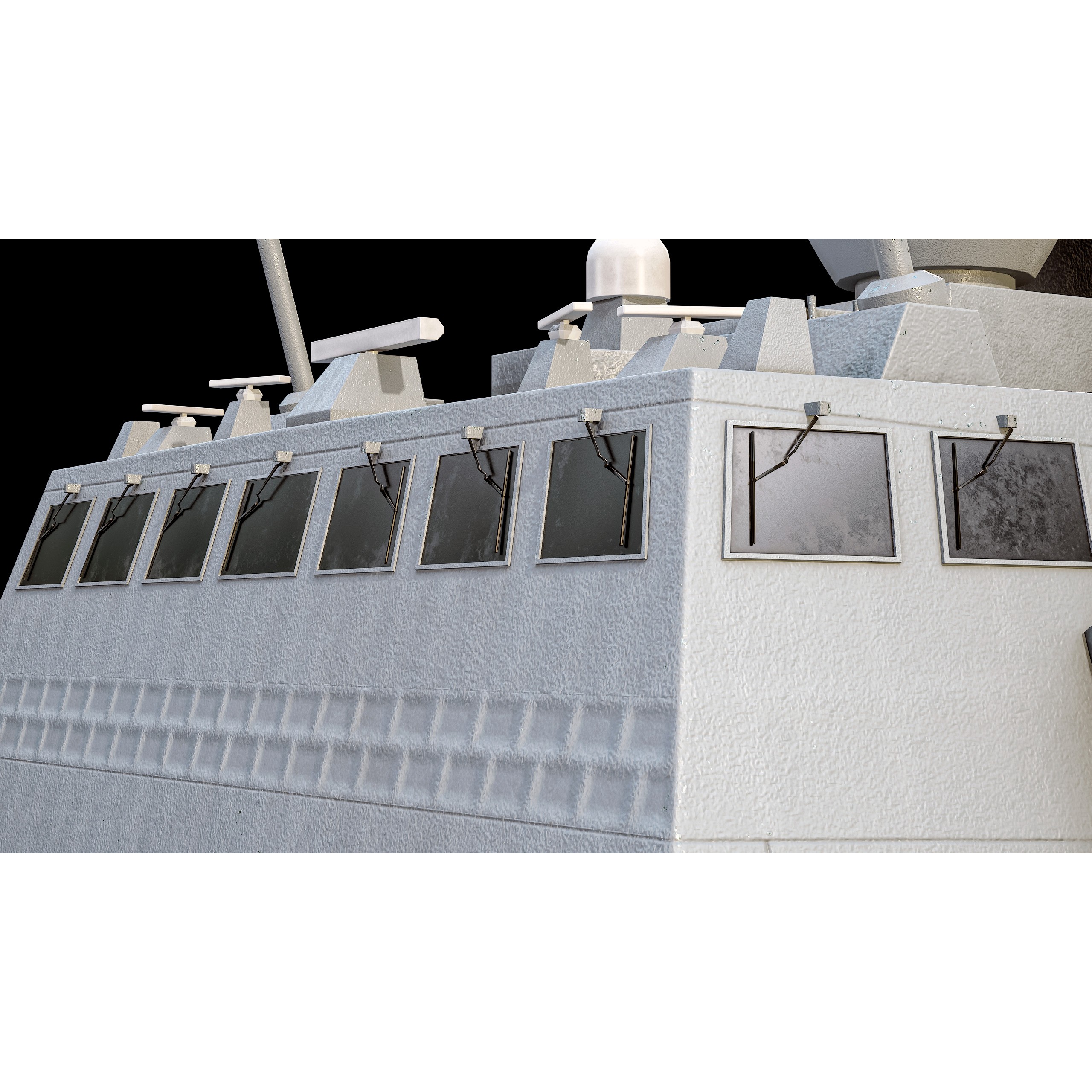 FREMM Aquitaine Class Frigate - Low-Poly Game-Ready 3D Model - View 24