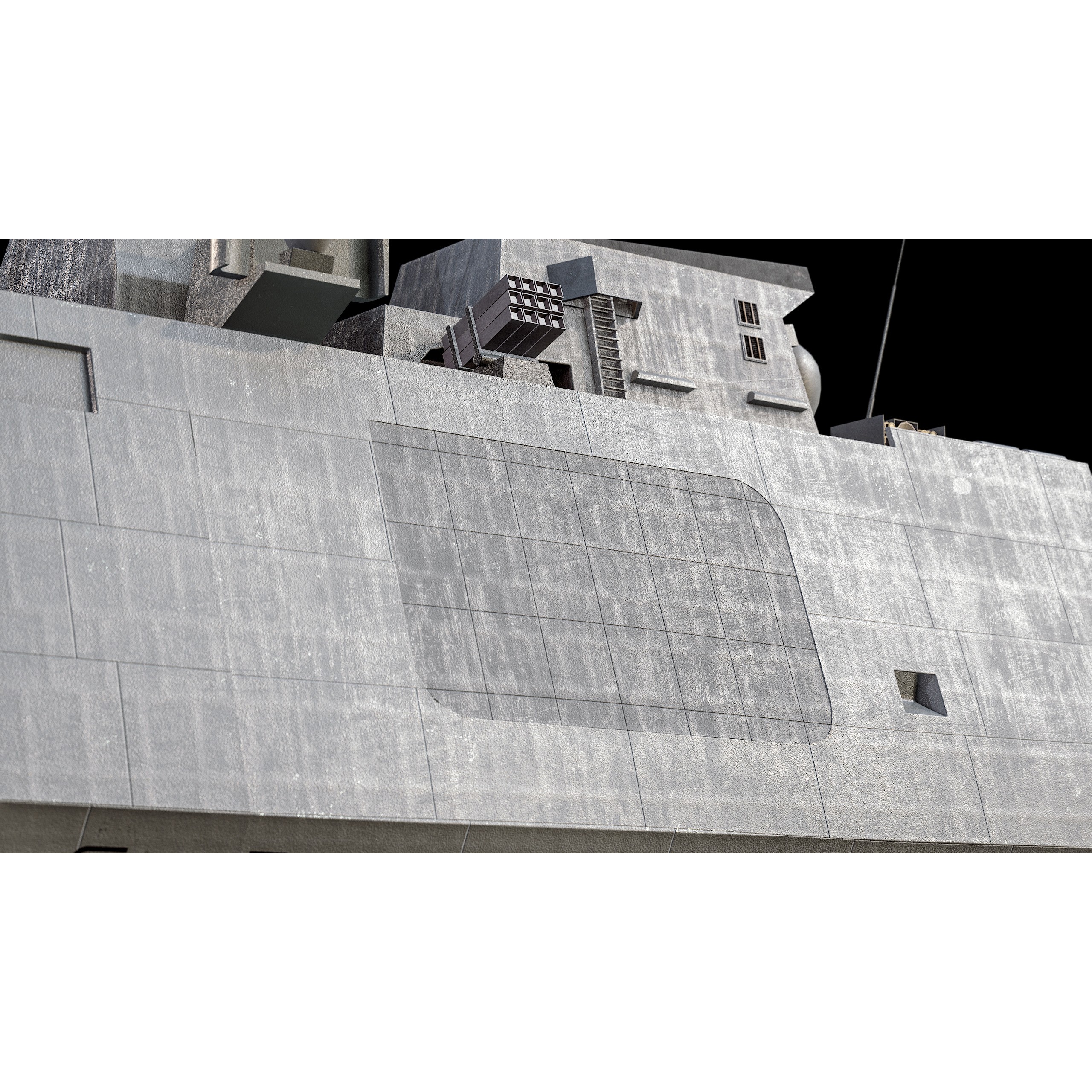 FREMM Aquitaine Class Frigate - Low-Poly Game-Ready 3D Model - View 31