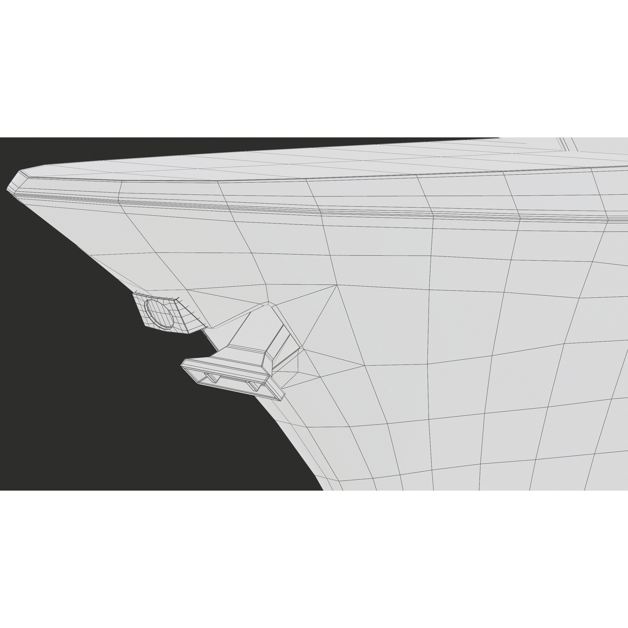 FREMM Aquitaine Class Frigate - Low-Poly Game-Ready 3D Model - View 81