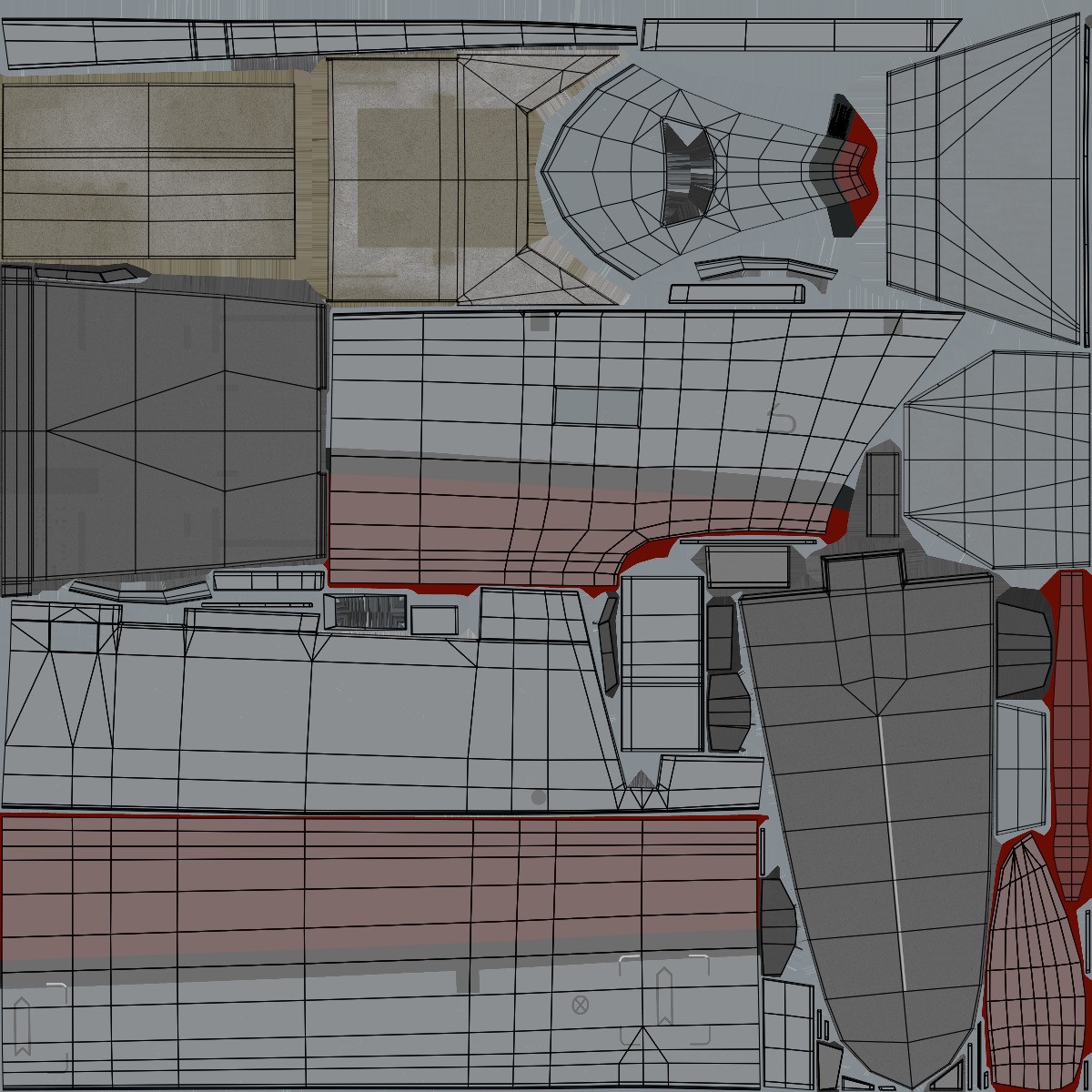 FREMM Aquitaine Class Frigate - Low-Poly Game-Ready 3D Model - View 83