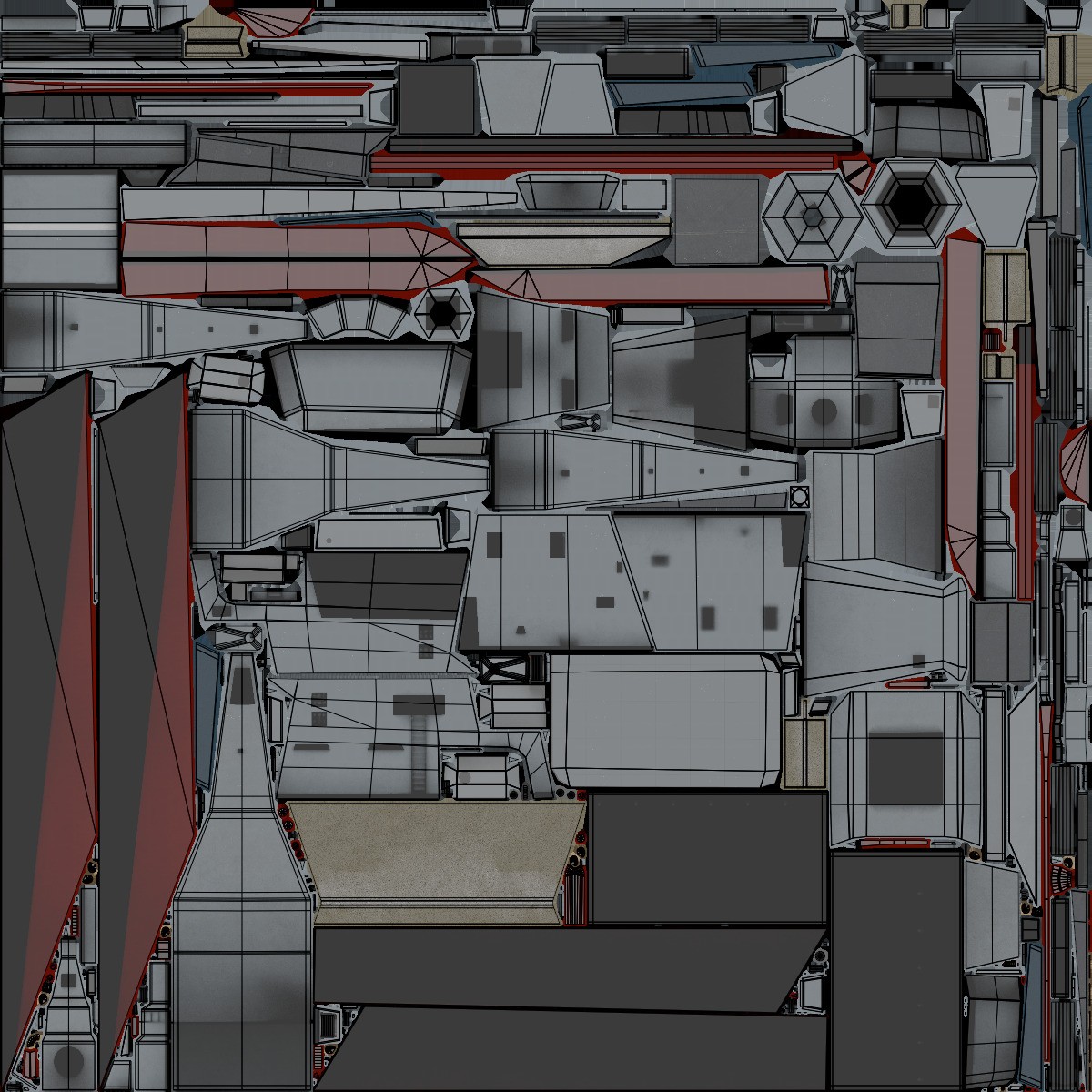 FREMM Aquitaine Class Frigate - Low-Poly Game-Ready 3D Model - View 84