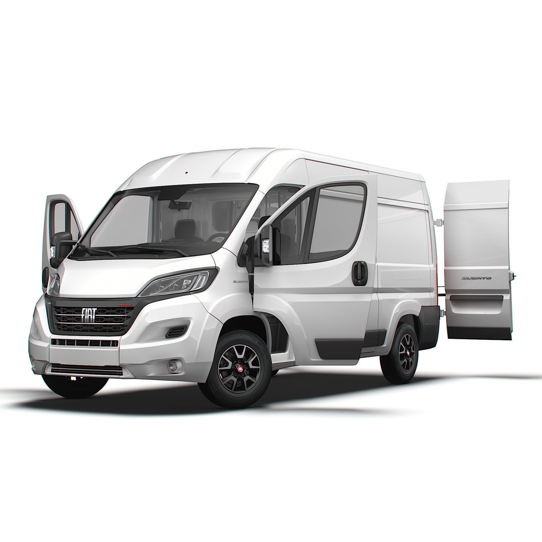 Fiat Ducato Van L2H2 3D Model – High Quality Interior, Game-Ready - View 10