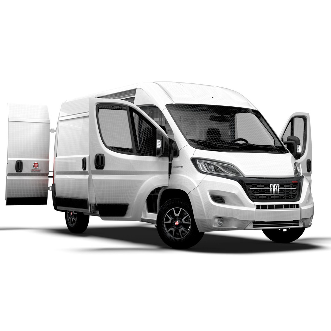 Fiat Ducato Van L2H2 3D Model – High Quality Interior, Game-Ready - View 16