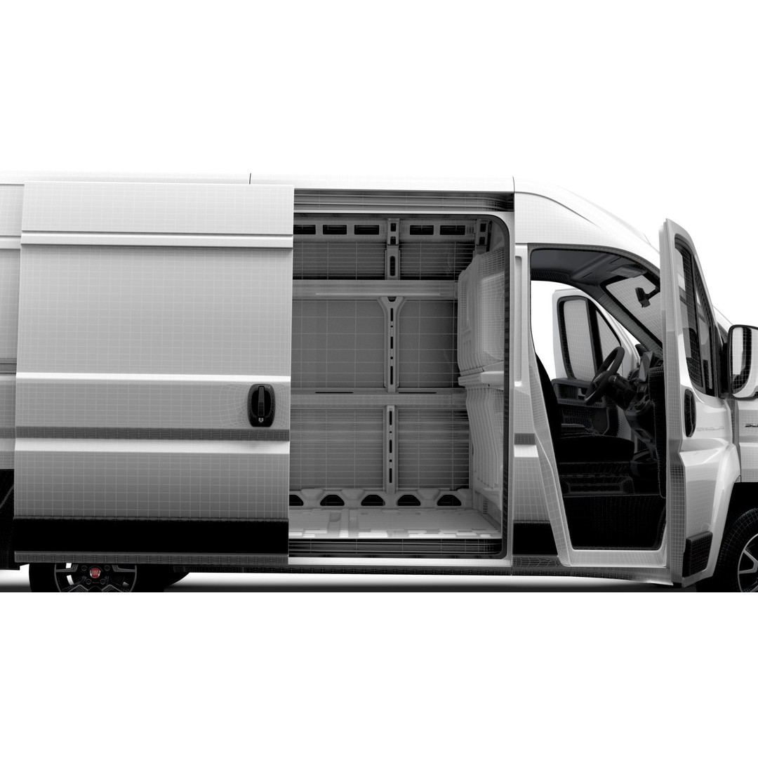 Fiat Ducato Van L2H2 3D Model – High Quality Interior, Game-Ready - View 17