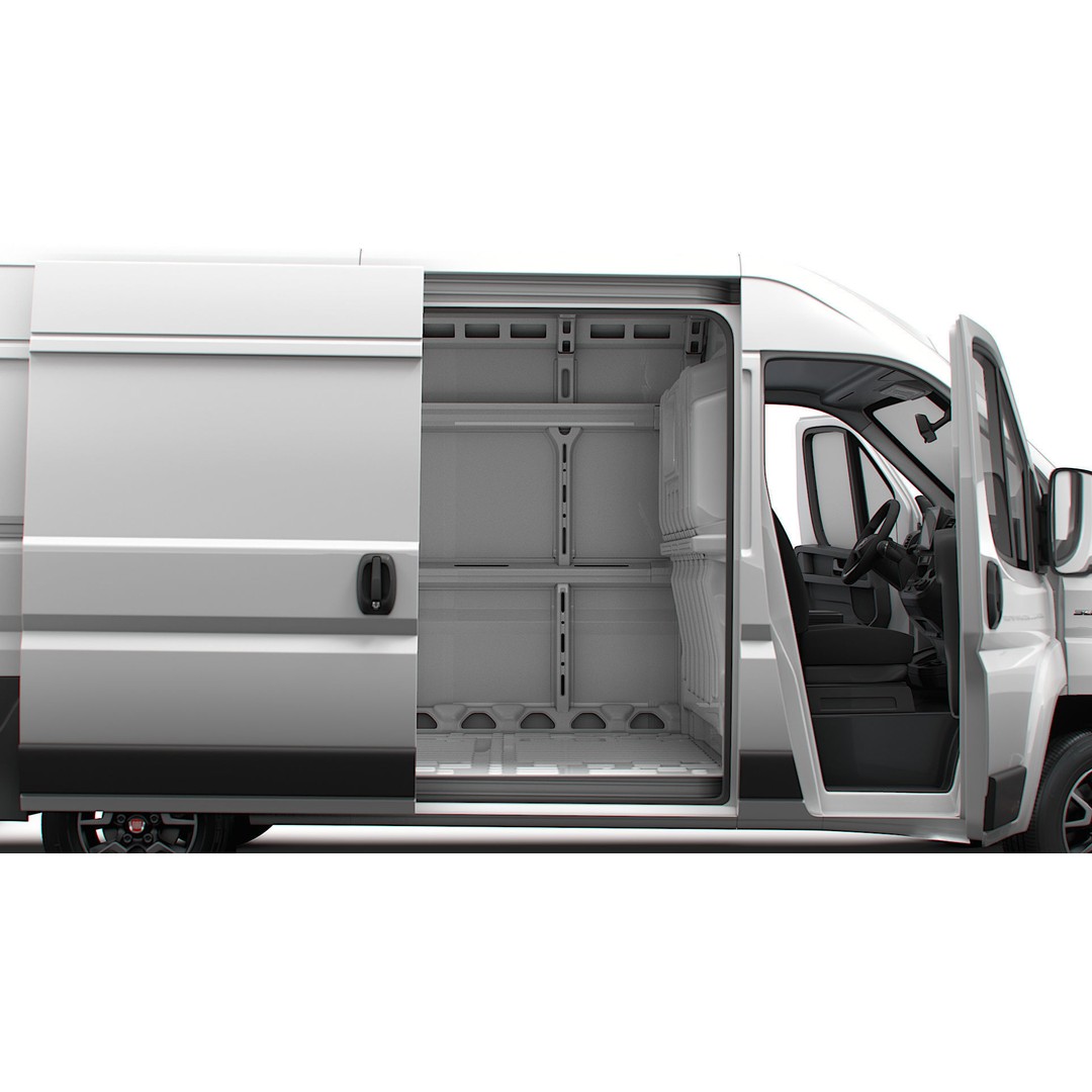 Fiat Ducato Van L2H2 3D Model – High Quality Interior, Game-Ready - View 3