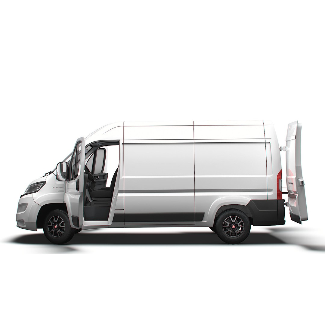 Fiat Ducato Van L2H2 3D Model – High Quality Interior, Game-Ready - View 6
