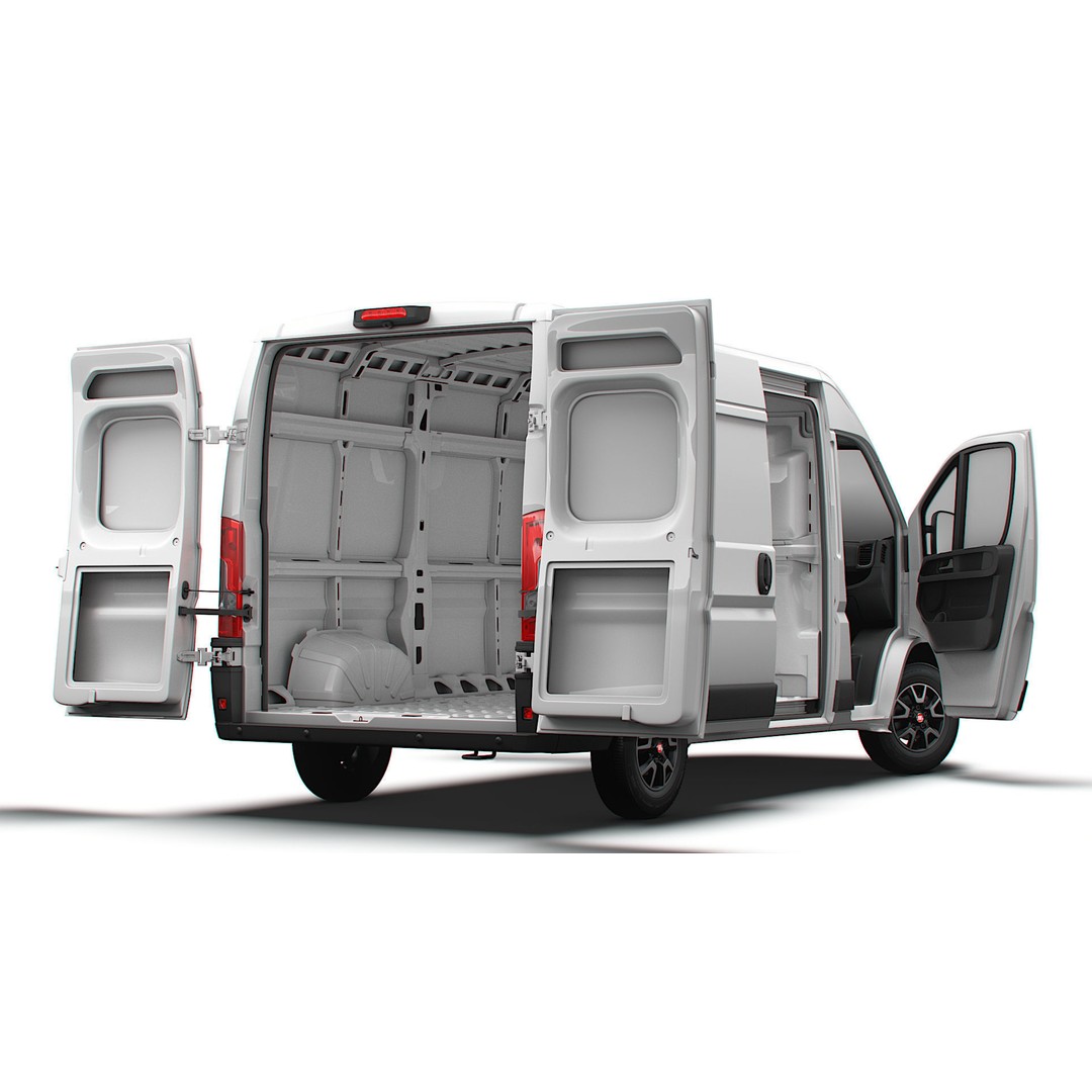 Fiat Ducato Van L2H2 3D Model – High Quality Interior, Game-Ready - View 7