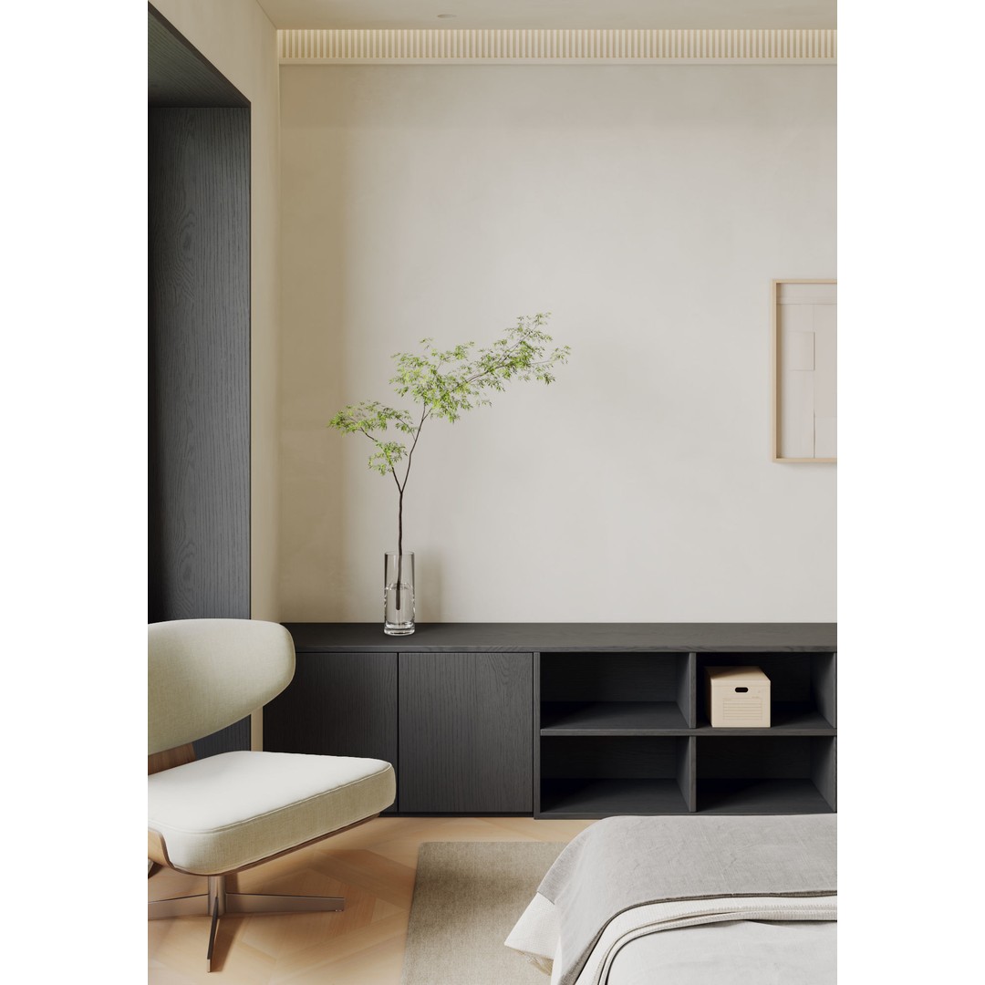 Bedroom 3D Model – Modern Interior Scene with Textures, FBX - View 4