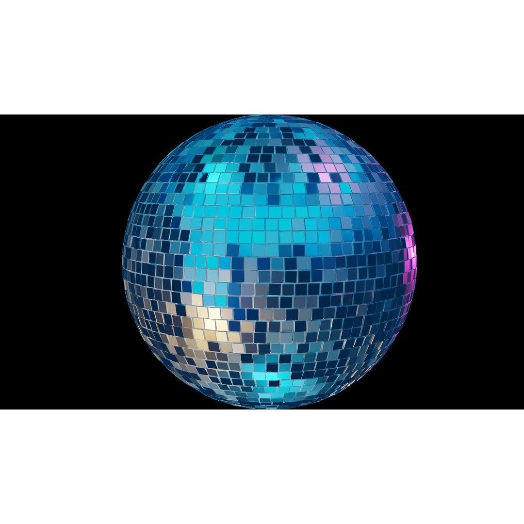 Disco Ball 3D Model – High Poly Mirror Ball for Interior Lighting - View 10