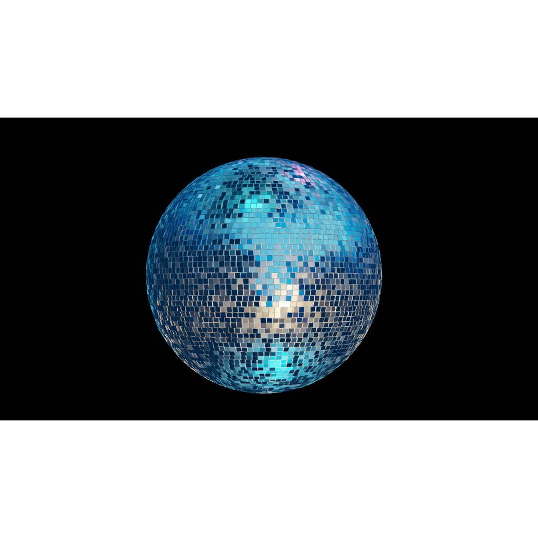 Disco Ball 3D Model – High Poly Mirror Ball for Interior Lighting - View 11