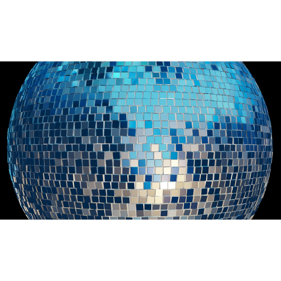 Disco Ball 3D Model – High Poly Mirror Ball for Interior Lighting - View 12