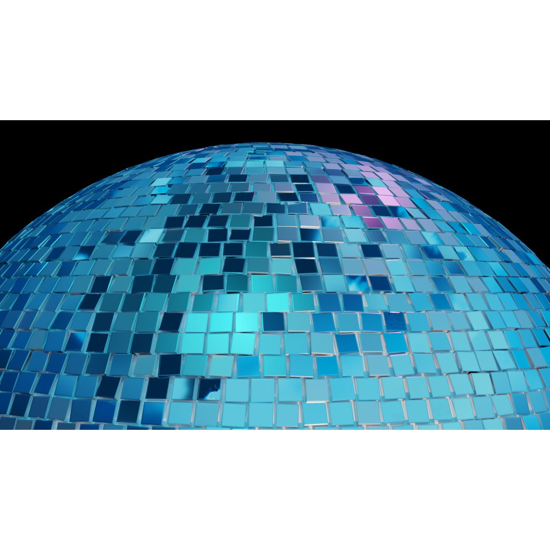 Disco Ball 3D Model – High Poly Mirror Ball for Interior Lighting - View 14
