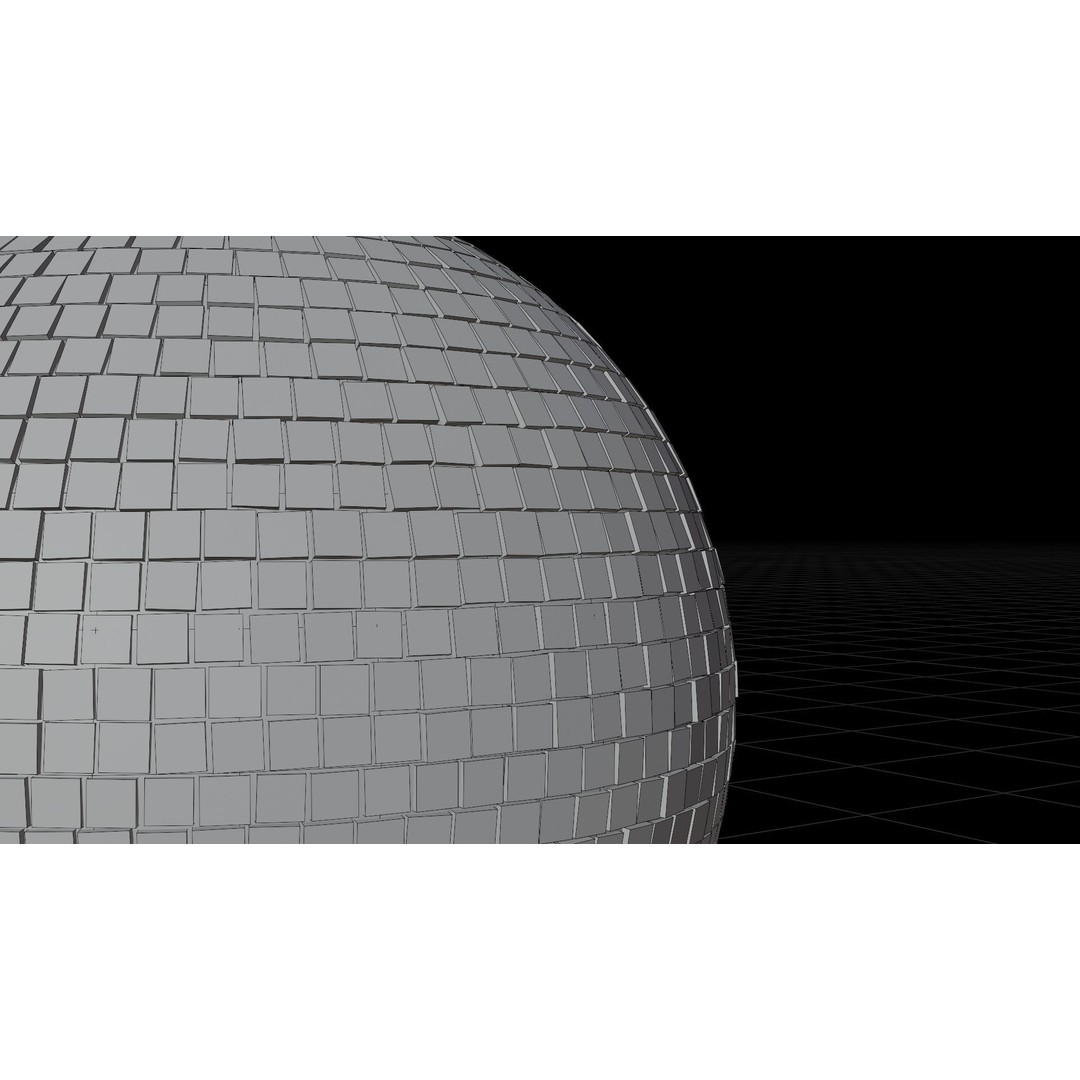 Disco Ball 3D Model – High Poly Mirror Ball for Interior Lighting - View 15