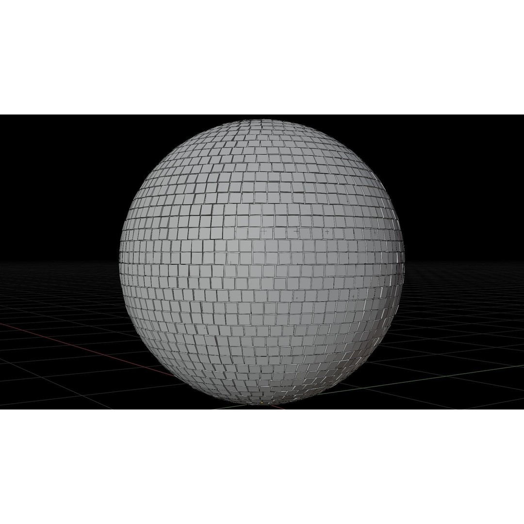 Disco Ball 3D Model – High Poly Mirror Ball for Interior Lighting - View 17