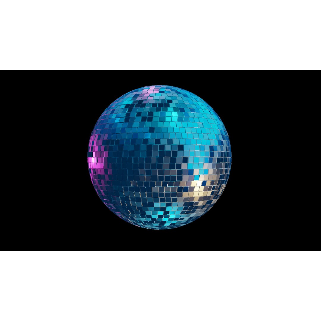 Disco Ball 3D Model – High Poly Mirror Ball for Interior Lighting - View 8