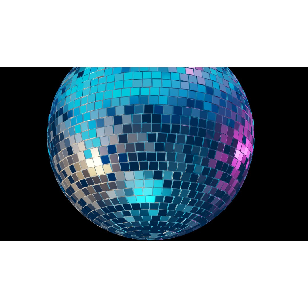 Disco Ball 3D Model – High Poly Mirror Ball for Interior Lighting - View 9