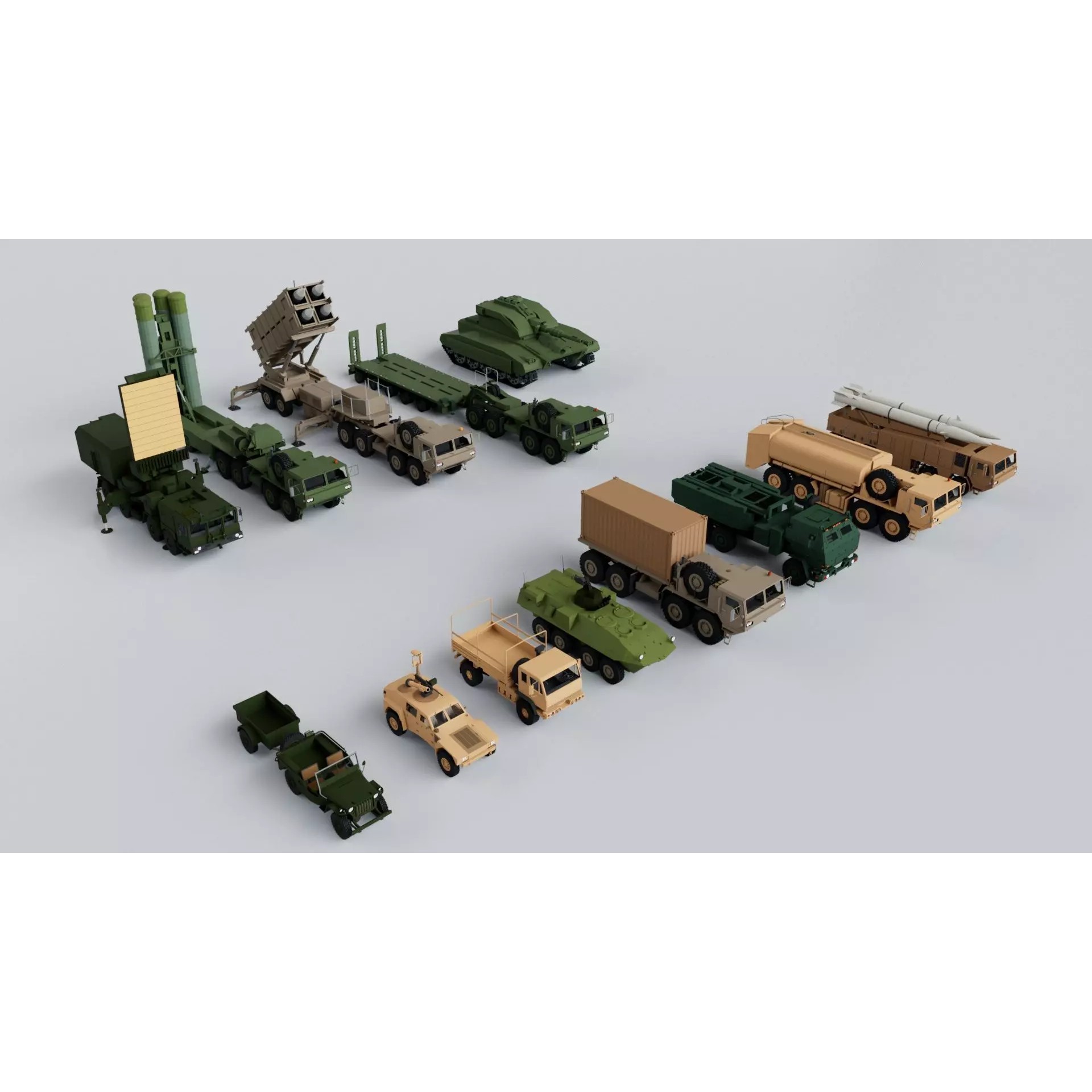 200 Vehicles Mega Pack - Low-Poly Game-Ready 3D Model - View 10