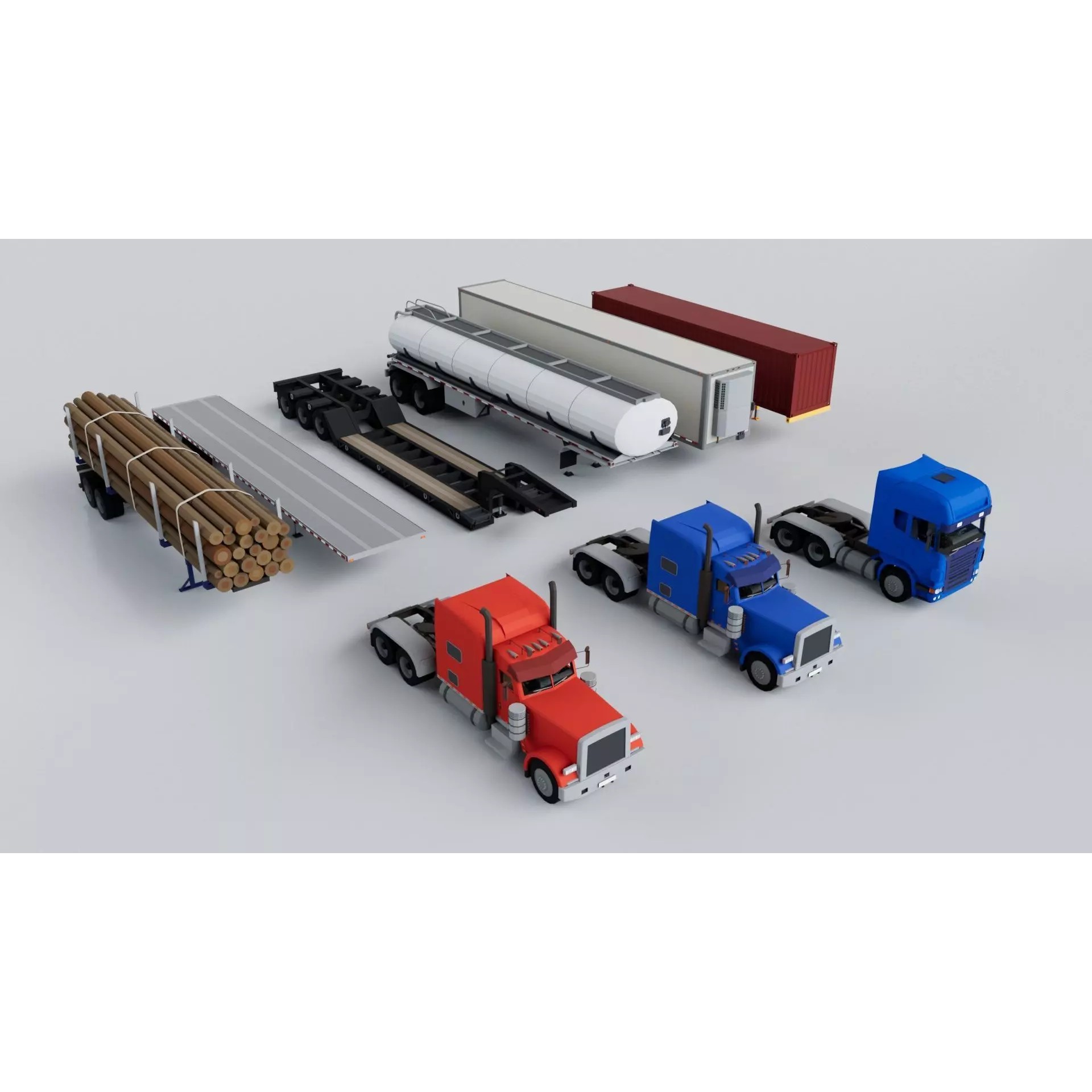 200 Vehicles Mega Pack - Low-Poly Game-Ready 3D Model - View 11